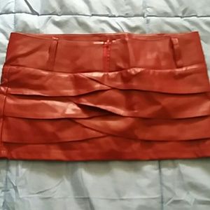Super sexy faux leather skirt